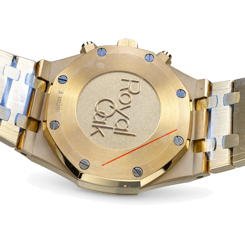 Audemars Piguet Royal Oak Chronograph Yellow Gold Blue Dial