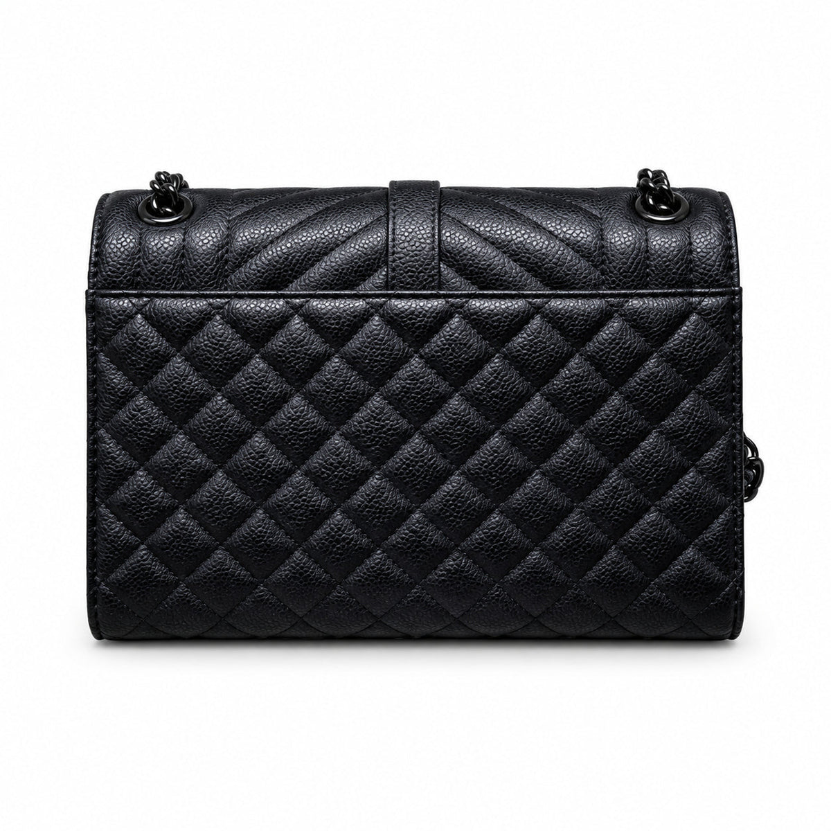 Saint Laurent YSL Envelope Medium – Black on Black