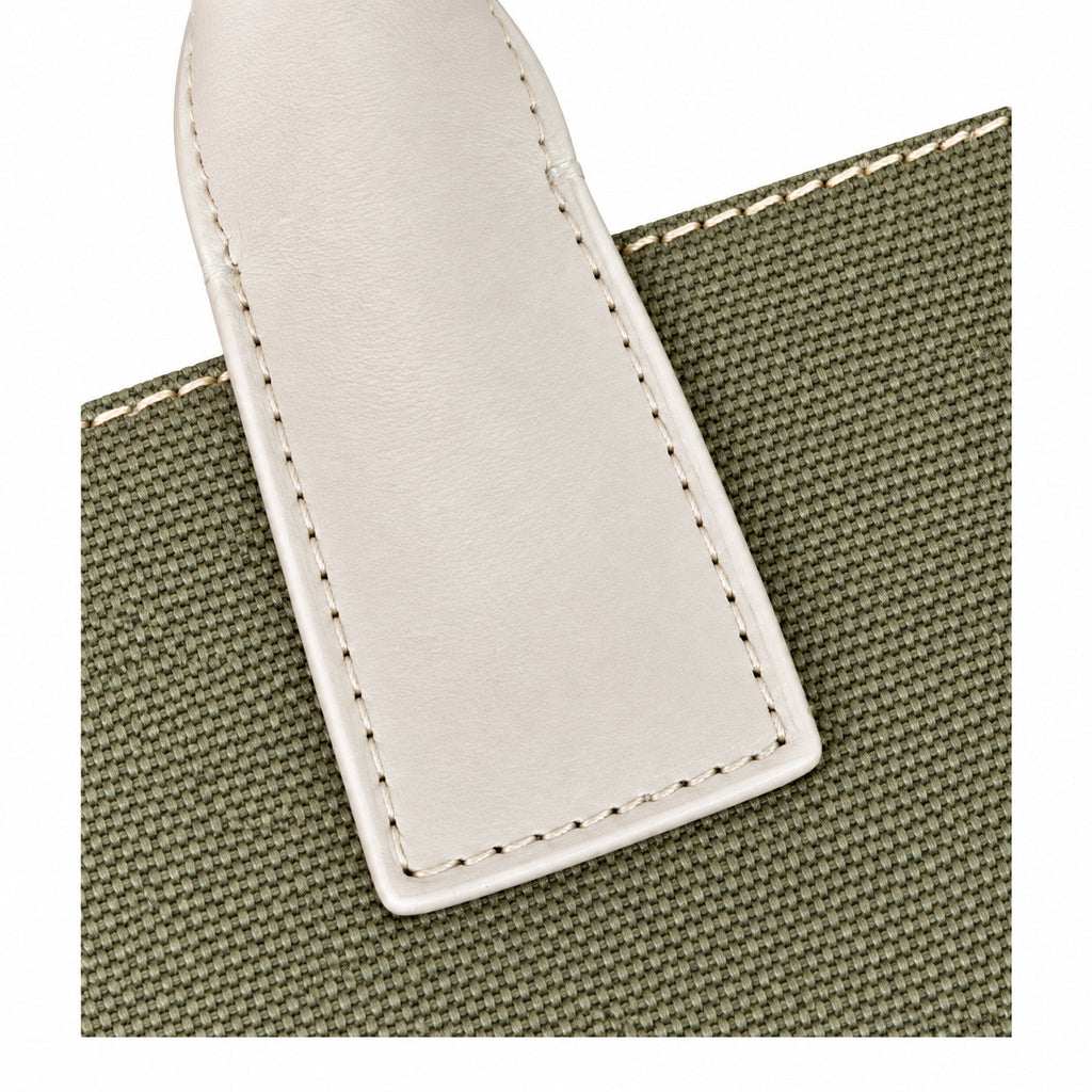 Saint Laurent Rive Gauche Tote – Khaki Cream