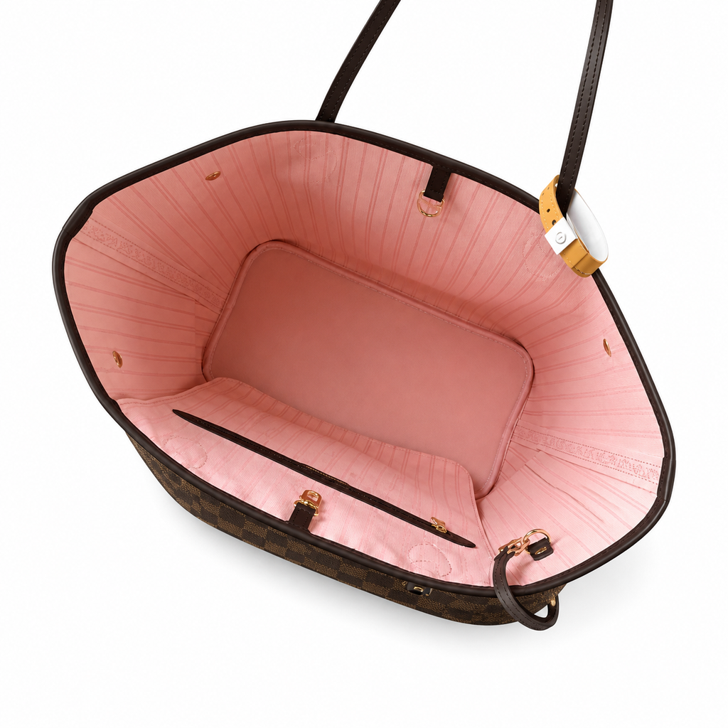 Louis Vuitton Neverfull MM – Damier Ebene Pink Interior