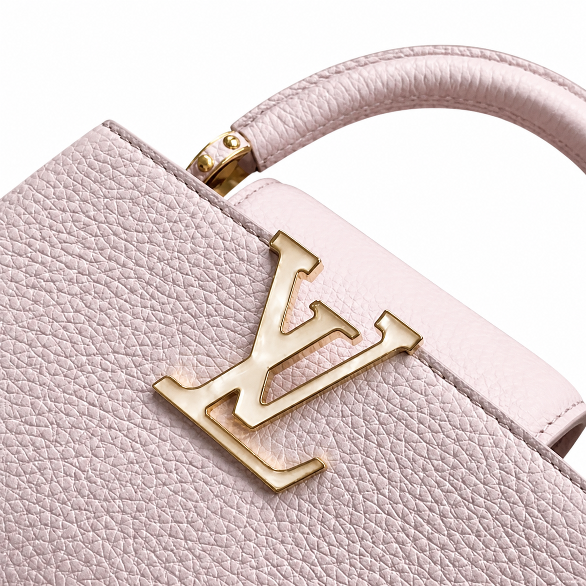 Louis Vuitton Capucines Mini – Blush Pink Flower Chain